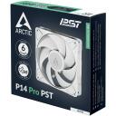 Arctic Вентилятор для корпуса P14 Pro PST (белый) ACFAN00317A, 140мм, 186м&sup3;/ч, 2500RPM, 5.2mmH2O, PWM, 4 винта