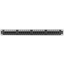 Lanberg &Uuml;henduspaneel 24 porti 1U 19" CAT.5E UTP PPU5-1024-B, 24 RJ-45, 1U, UTP, must