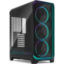Fractal Design Korpuss FD-C-MES3A-03, 50.7cm, 22.9cm, 43.3cm, 9.1kg, 2x2.5&rdquo;, 7, RGB apgaismojums, 3x140mm ventilatori