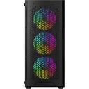 Gembird Datora korpuss CCC-FC-400X, 350mm, 200mm, 440mm, 4.4kg, Tempered glass, SPCC, Midi Tower, RGB, 2xUSB 3.0, 4x2.5" bays