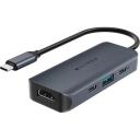 HyperDrive Next 4-port USB-C keskjaam HD4001GL, 1 HDMI, 10 Gbps USB-A, 10 Gbps USB-C, 100 W PD 3.0, sinine