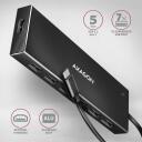 Axagon USB keskseade HUE-F7C USB 3.2 7 porti, 30 cm kaabel, alumiiniumkorpus, Hot Plug, Plug and Play