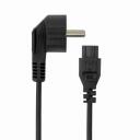 Sbox strāvas kabelis MODELIS PC-POWER-C5-2, 2m, 0,5mm2, 10A, Eiro tips C, IEC C5, 3x28x0,15 Cu, melna