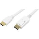 Logilink adapteris DisplayPort uz HDMI CV0055, 2 m, HDMI uz DisplayPort, zelta kontakti, 1920x1080 pikseļi
