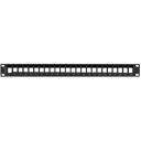 Lanberg Patch Panel PPKS-1024-B, 24 pesa, 19 tolli, 1U, must, ABS, plastmass
