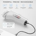 Ray Battler Callus Remover RB 0018, 2 скорости, LED дисплей, IPX5, 5V, 1200mAh, 4ч работы, дорожный чехол, ролики: мелкие, обычные