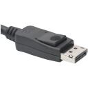 Digitus DisplejaPorta kabelis AK-340106-010-S, 1m, 4K atbalsts, 8K atbalsts, HDCP atbilstība, bloķējams savienotājs