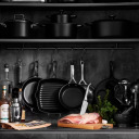 Le Creuset Ketaus grilio keptuvė kvadratinė 26x26cm matinė juoda 02723784 Le Creuset