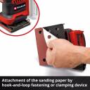 Einhell Akutoitel k&auml;sitsi orbitaalne lihvija TE-OS 18/113 Li-Solo 4460731, 18V, 22000min-1, 1,8mm, 101x113mm, 2xP120