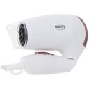 Adler juuksekuivati CR 2254, 1200 W, 2 kiirus, 1 temperatuuriseade, kokkupandav k&auml;epide, valge