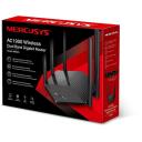 Mercusys маршрутизатор MR50G 1900 Мбит/с, 2.4 ГГц 600 Мбит/с, 5 ГГц 1300 Мбит/с, 6 антенн, MU-MIMO, WPS, брандмауэр