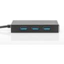 Digitus USB keskjaam DA-70240-1, 4 porti, 5 Gb/s, 1 m, alumiinium, 5V/2A toiteallikas