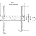 Sbox Kron&scaron;teins PLB-2544T-2, 32-70''/45kg/400x400, melna, tērauds, noliecams, VESA 75x75-400x400, slīpums +12&deg; līdz -12&deg;