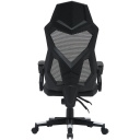 Gaming chair with mesh backrest 90&deg;&ndash;135&deg; adjustable backrest Class-3 gas lift up to 120 kg Flow MCH01W Black-White CNE-MCH01W CANYON