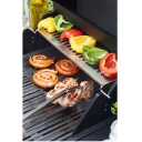 Barbecook E-Luca elektriskais grils balkonam un terasei 2 sildzonas čuguna restes LED temperatūras displejs 121x60x112cm BC-ELE-3000 melns
