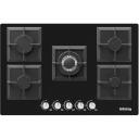 Iseasy gaasipliit MGBG-775S2, 5 tsooni, 1x1kW, 2x1.75kW, 1x2.7kW, 1x3.3kW, automaatne gaasi v&auml;ljal&uuml;litus, klaaspind