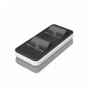 White Shark Įkroviklis CLINCH PS5-504, 2xUSB Type-C, 600 mA, kabelio ilgis 80 cm, plastikas
