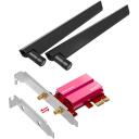 Mercusys BE9300 WiFi 7 Bluetooth 5.4 PCIe adapter MA47BE, 5765 Mbps, 2.4 GHz, 5 GHz, 6 GHz, PCI Express, WPA3-SAE