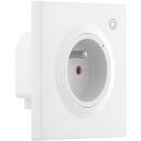 Sonoff viedā kontakligzda WS01TPE-E, 4000 W, 16 A, 100&ndash;250 V, 2.4 GHz Wi-Fi, 86 &times; 86 &times; 42.5 mm, PC korpuss