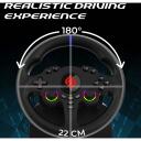 Subsonic Stūre ar pedāļiem SA5720-2, 180&deg;, 22cm, 2 pedāļi, vadu savienojums, divkār&scaron;s vibrācijas motors