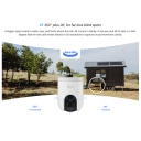 Ezviz H8C CS-H8c-3MP-4G Välistingimustes IP65 3MP 2K Nutikas 4G Pööratav 360° Kaamera MicroSD / Öönägemine Valge