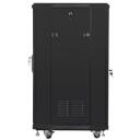 Lanberg Vaba seisev kapp FF01-6622-12B, 600x600mm, 22U, 800kg, IP20, 4 vertikaalset riba, 2 ventilaatorit