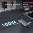 USB Type-C 7-in-1 centras, TP-Link, UH7021C, 1*USB Type-C, 7, 1*HDMI 4K@60Hz, UHS-I iki 200MB/s, 1*PD 100W, 3*USB Type-A 5Gbps, Mac OS, Windows 11/10/8.1/8/7, Linux OS, iPadOS, iOS, Android, Chrome OS, CE, FCC, RoHS, HDMI, BSMI