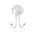 Axentia Крючок Amica 7521897, хромированный металл, акриловый декор, 1,5 кг, коррозионностойкий хром, присоска