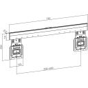 Maclean MC-481 ultra &otilde;huke seinakinnitus teleritele, 37-80", 75kg, VESA 600x400, must, kalde reguleerimine, teras