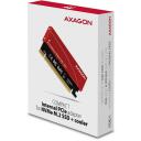 Axagon SSD adapter M.2/NVMe/PCEM2-S, PCIe x16, 103 x 40 x 8 mm, punane, 3 soojusjuhtivuse padjad