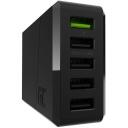 Green Cell Зарядное устройство CHARGC05, 52W, 5xUSB, AC, 5xDC 5V 2.4A, 1xDC 12V 1.5A, Ultra Charge, Smart Charge