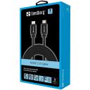 Sandberg HDMI kaabel 508-99, 3m, HDMI male-19M, HDMI male-19M, toetab 4K UHD, v&auml;ga k&otilde;rge ribalaius