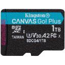Kingston M&auml;lukaart SDCG4/1TB, 1TB, 200MB/s, A2, U3, V30, Class 10, UHS-I, exFAT, SD adapter