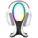 Subsonic Austiņu statīvs SA5682, 12.8cm, 12.8cm, 25cm, 2xUSB-A, 1xUSB-C, RGB LED, universāls
