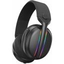 Subsonic Vektra Bezvadu Austiņas SA5717-1, 205g, melna, bezvadu, virs ausīm, iebūvēts mikrofons, stereo, RGB LED, tālvadības pults