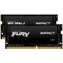 Kingston Fury Impact KF432S20IBK2/16, 16 GB, 3200 MT/s, DDR4, SO-DIMM 260-pin, puhverdamata, &uuml;he reaga, ODT