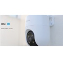 Ezviz H8C CS-H8C-3MP Wi-Fi Āra IP65 3MP 2K Gudrā Pan & Tilt 360 Kamera MicroSD / Nakts Redzamība Balta