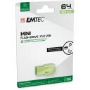 Emtec USB m&auml;lupulk ECMMD64GD252, 64GB, 15Mbps, 5Mbps, roheline, 35x16x5mm, 100% taaskasutatud plastmass