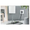 Digitus viedā kontakligzda DA-70615, 5V, 2.8A, 1 x USB Type-C, 1 x USB A, 2 USB ligzdas, 2P+E