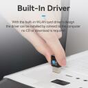 Vention USB adapteris 2.4G/5G KDSB0, 433 Mbit/s, WLAN, 802.11a/b/g/n/ac, 128-bit WEP, Plug and Play, juodas