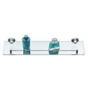 Axentia riiul 7894373, 500mm, 140mm, 40mm, 4cm, 0.5cm, 3kg, hall, metall/klaas, kinnitatav seinale