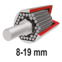 Универсальный ключ с реверсом 225мм 8-19мм 72Z YT-02400 YATO