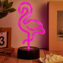 Manta Dekoratiivne lamp SNL79PK, 5 W, 12 cm, 10 cm, 25 cm, 3 x AA, 5 V, 2 m, LED, Flamingo