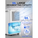 Умный осушитель воздуха - влагосборник 60L/24h бак 7L WiFi Tuya Smart 80&ndash;120m&sup2; ER-660E Dorosin