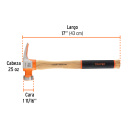 Kalifornijos Tipa plaktukas su medine rankena 710g MORCA-25 TRUPER