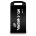 Mediarange USB m&auml;lupulk MR920, 8 GB, USB 2.0, Lugemise kiirus 15 MB/s, Kirjutamise kiirus 4 MB/s, Must v&auml;rv, Kompaktne disain