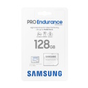 microSDXC memory card 128 GB UHS I U3 V30 up to 100 MB s read and 40 MB s write with SD adapter PRO Endurance MB-MJ128KA/EU White Samsung