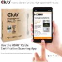 Club3D HDMI kabelis CAC-1375 5m 48Gbps, 4K120Hz, 8K60Hz, 28 AWG, auksiniai kontaktai, juodas
