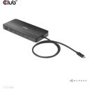 Club3D dokstacija CSV-1581, Thunderbolt 4, 3x Thunderbolt 4, 3x USB 2.0, 1x RJ-45, 140 W, 1000 Mbit/s, melna