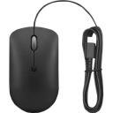 Lenovo kompaktne hiir 400 GY51D20875, 1.8m, 4 nuppu, 2400 dpi, kerimisratas, ambidekstriline disain